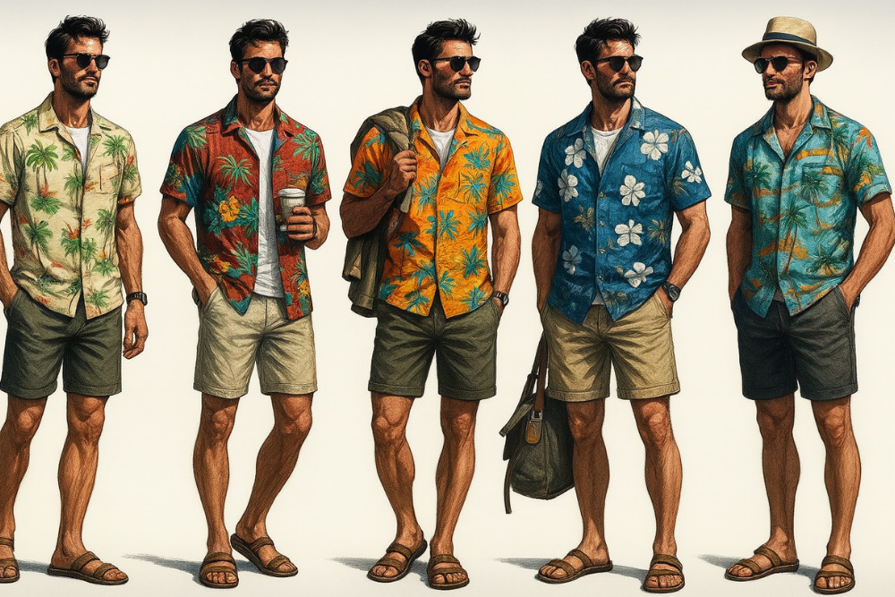 メンズ夏服で人気のバハマシャツとは？歴史やブランドを紹介